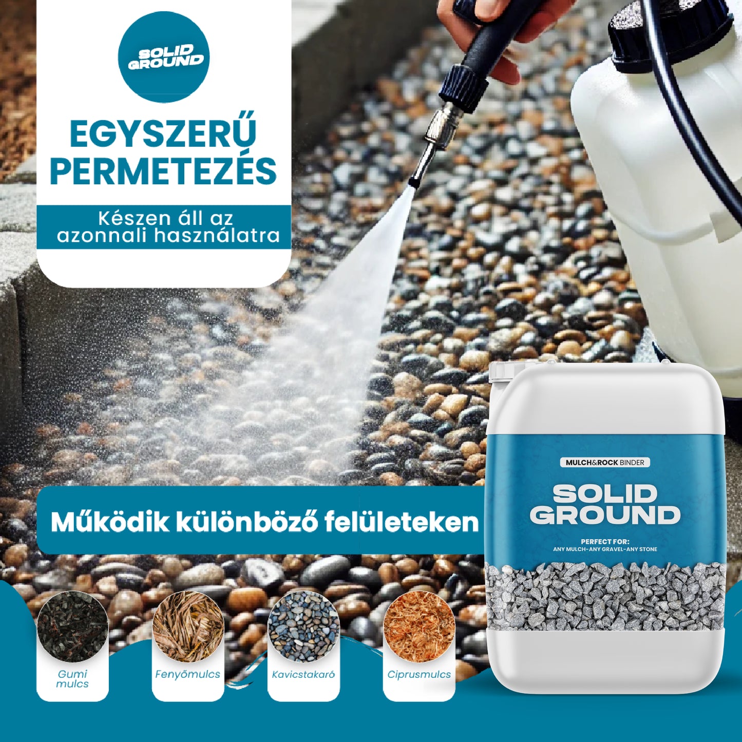 Solid Ground - RAGASZTÓ KAVICSOK RÖGZÍTÉSÉHEZ KERTISZTÍTÁSBAN